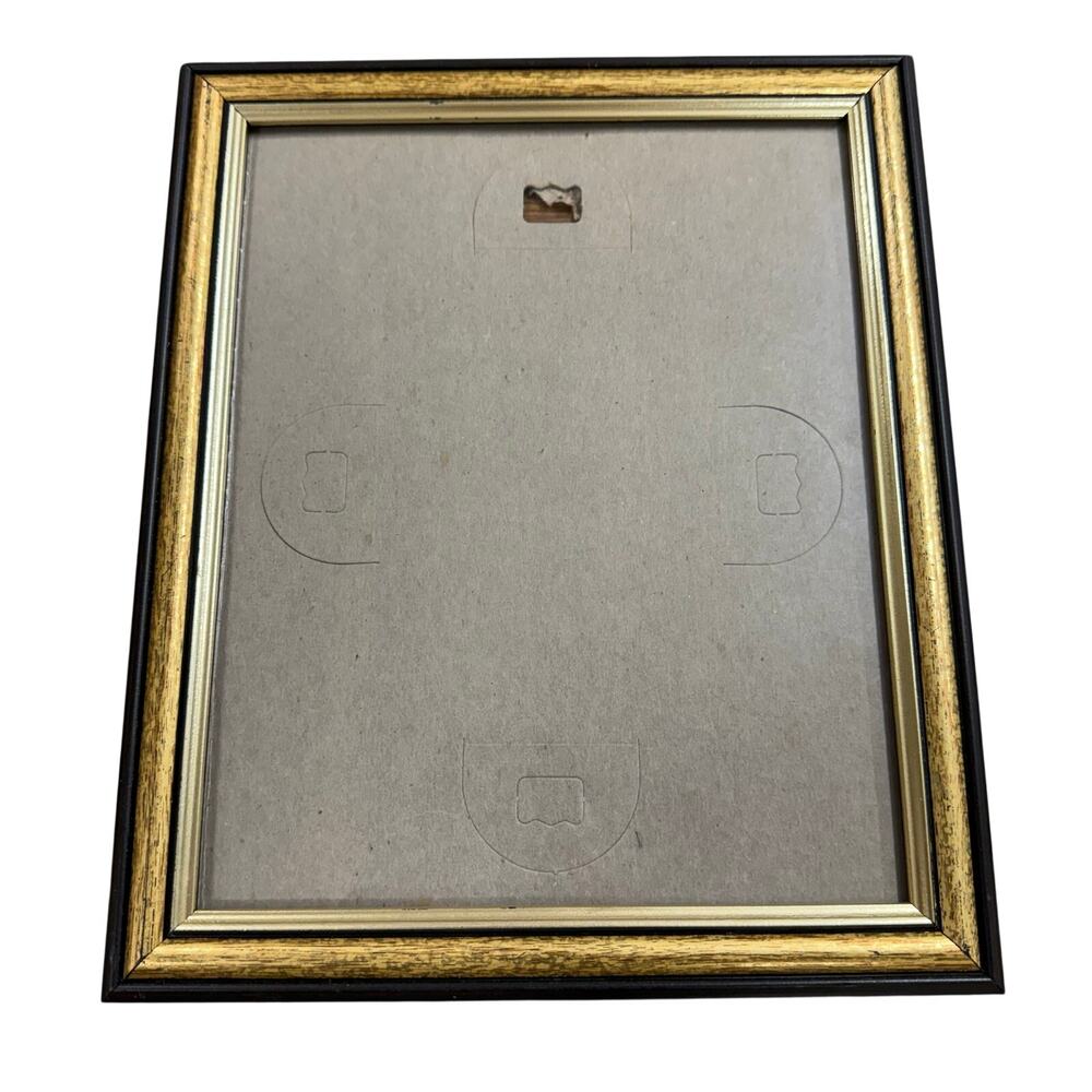 Vintage Gold Black Solid Wood? Picture Frame 8x10 Hanging Decor